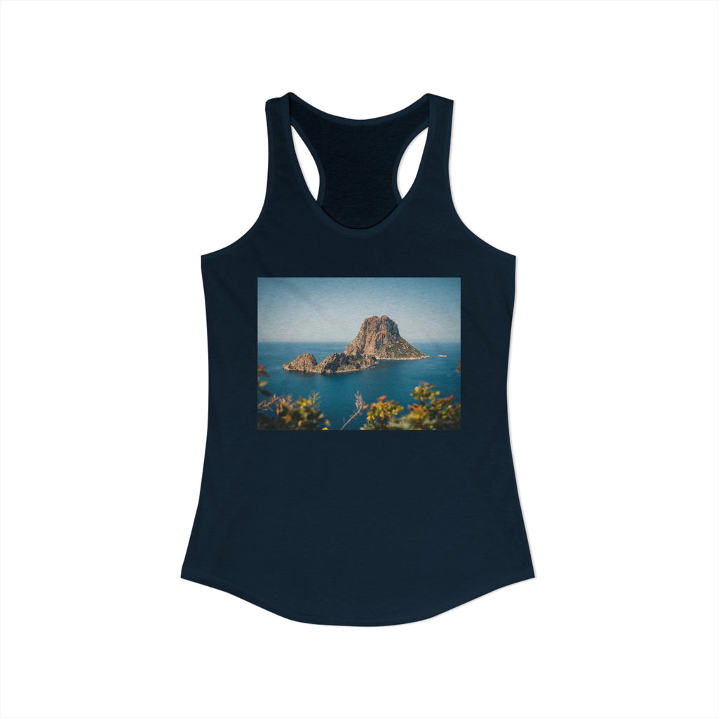 Women's Racerback Tank - Es Vedrà, Spain View