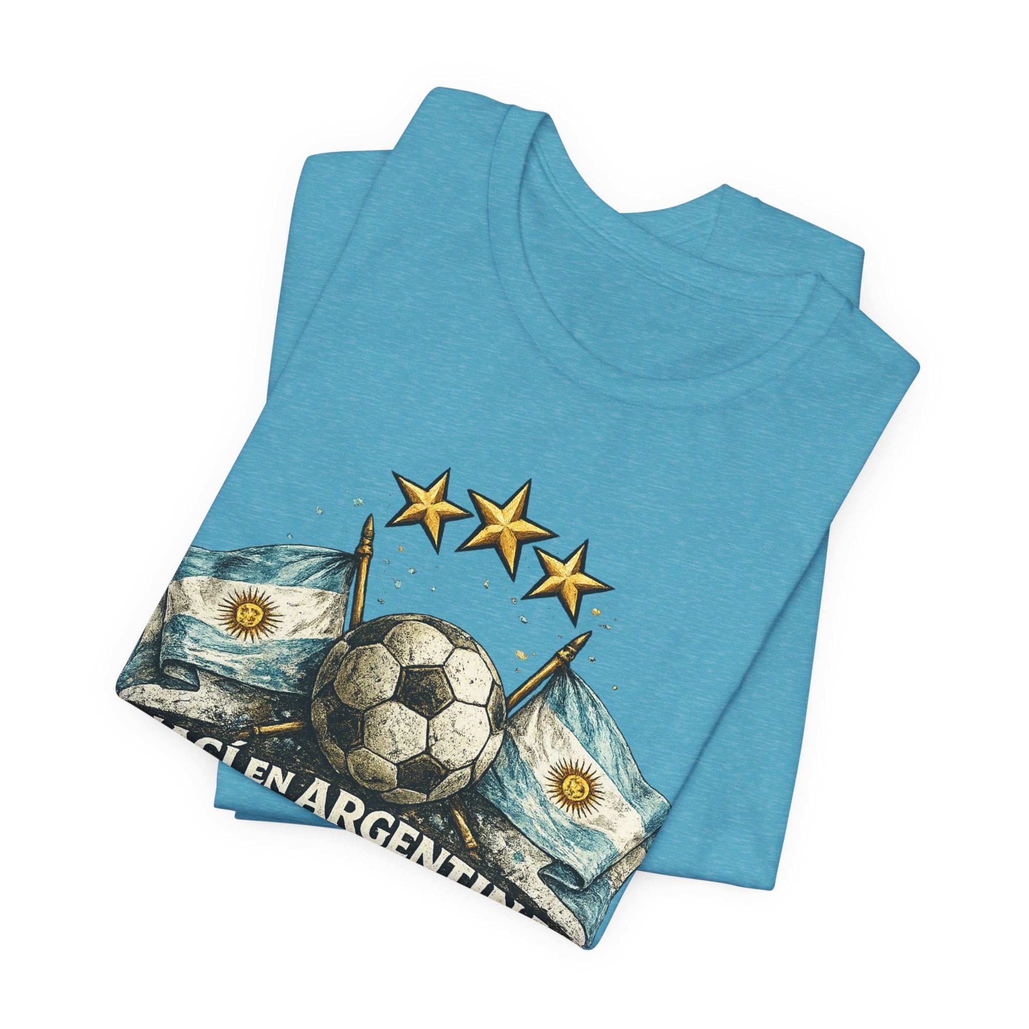 Argentina Soccer T-Shirt — "Nací en Argentina, ¿Qué más querés?" Vintage Football Tee