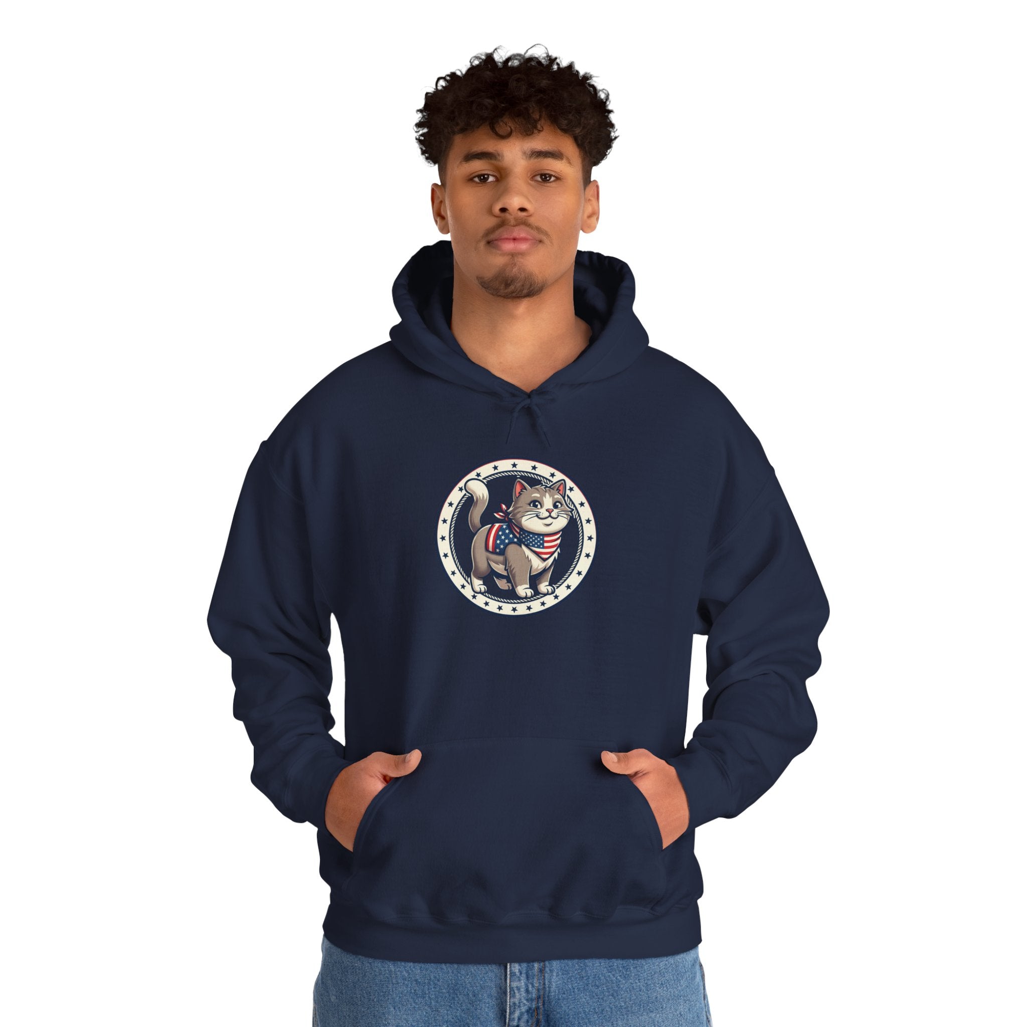 Patriotic Cat Hoodie