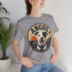 Angus Dog Tee — Retro Beach Portrait T-Shirt