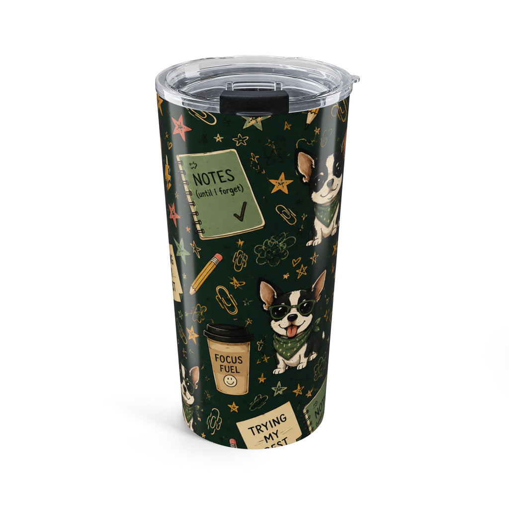 20oz Chihuahua Notes Tumbler – Cute Dog Planner Travel Cup