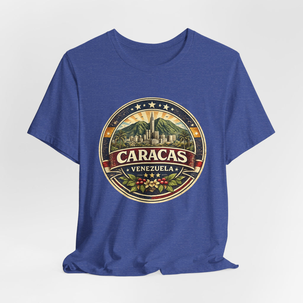 Caracas Venezuela Vintage Travel Tee — Retro City Badge T-Shirt