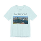 Baltimore Skyline Photo Tee — Inner Harbor Cityscape T-Shirt