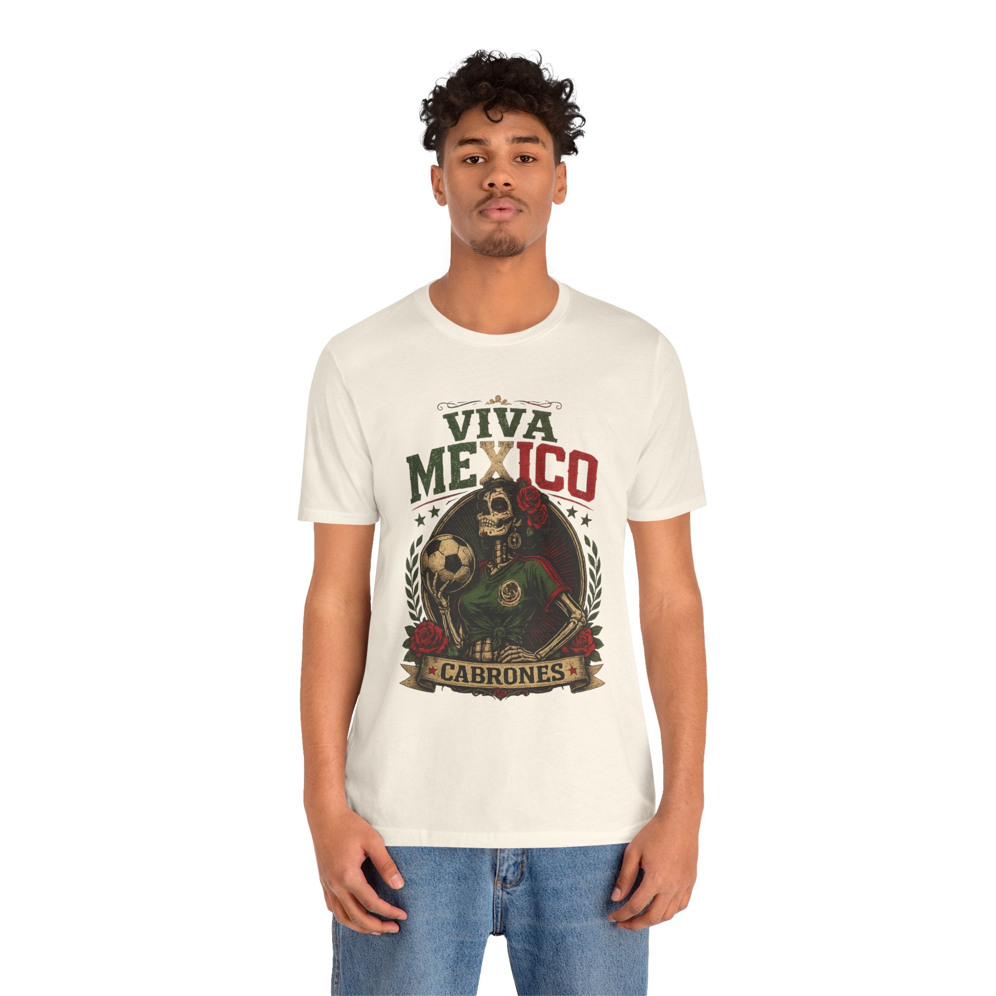 Mexico Catrina Skull T‑Shirt — Day of the Dead Mexican Soccer Tee