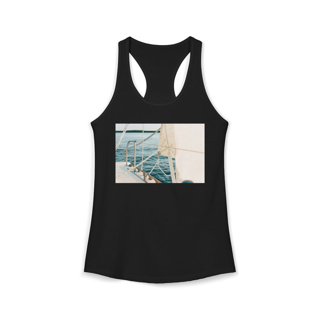 Women's Ideal Racerback Tank - Summer Boat Ocean Live
