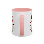 Patriotic Coffee Mug — "Land of the Free Because of the Brave" Accent Mug