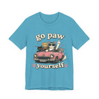 Go Paw Yourself Cat Tee – Cute Retro Cats in Convertible T‑Shirt