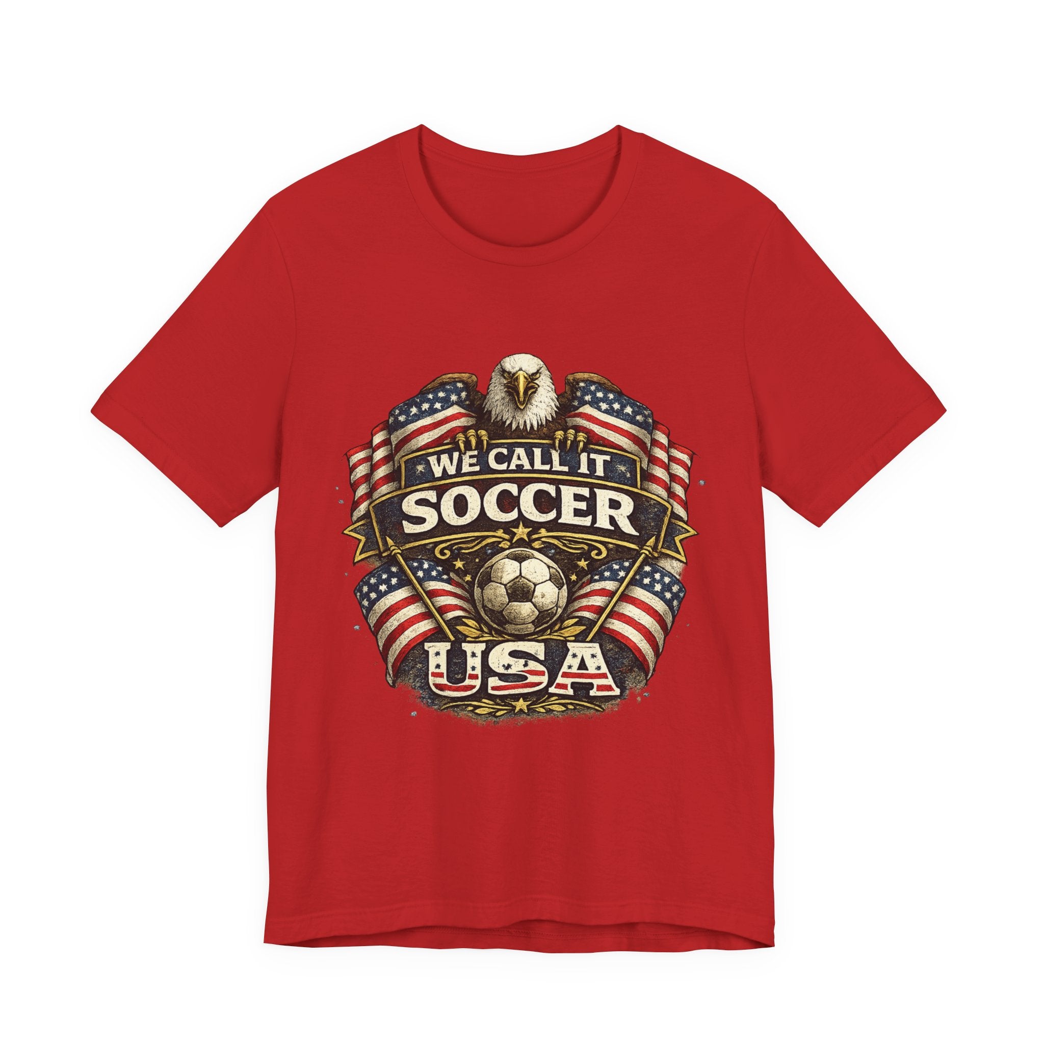 We Call It Soccer USA T-Shirt – Patriotic Eagle Soccer Tee