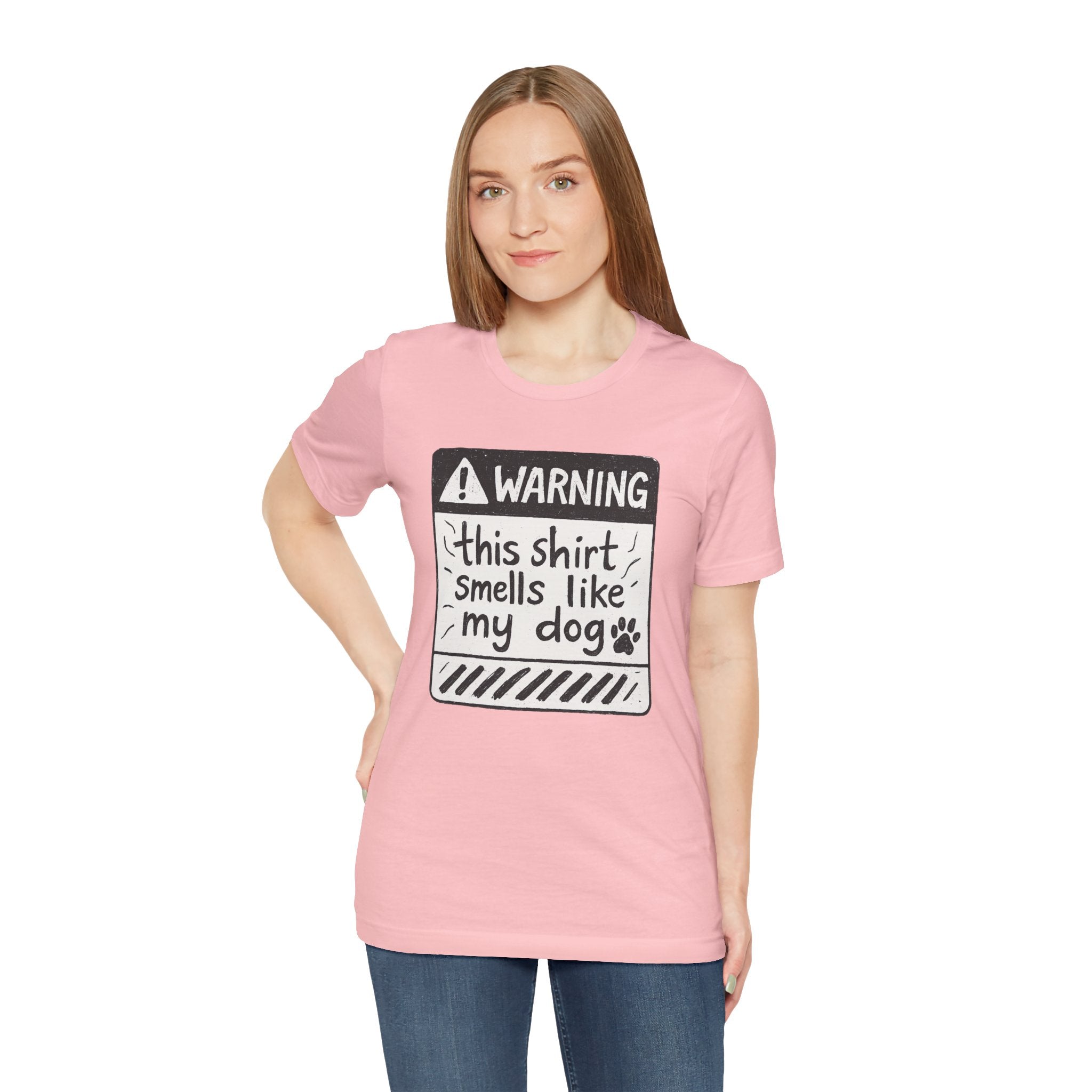 T-Shirt — "Warning: This Shirt Smells Like My Dog" Funny Dog Lover Tee