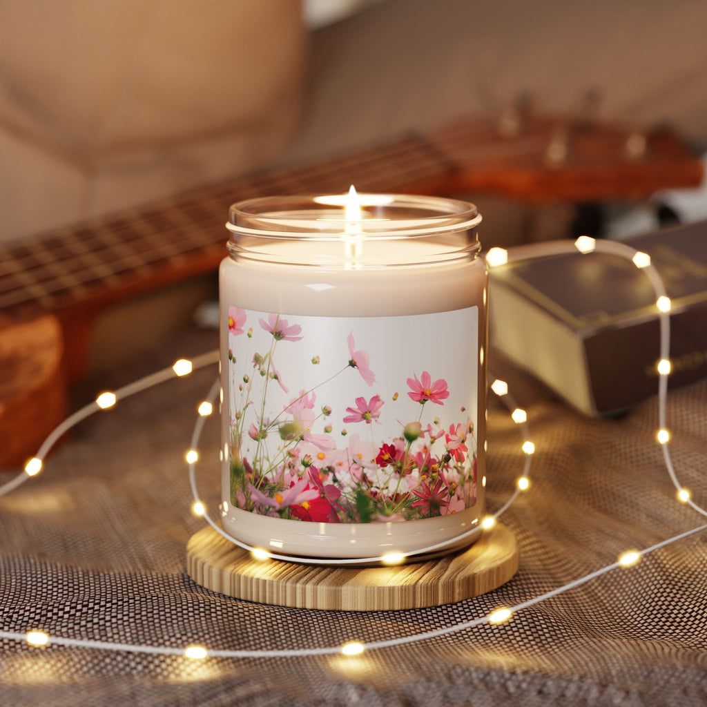 Floral Meadow Scented Soy Candle — 9oz Jar (Fresh Wildflower Aroma)
