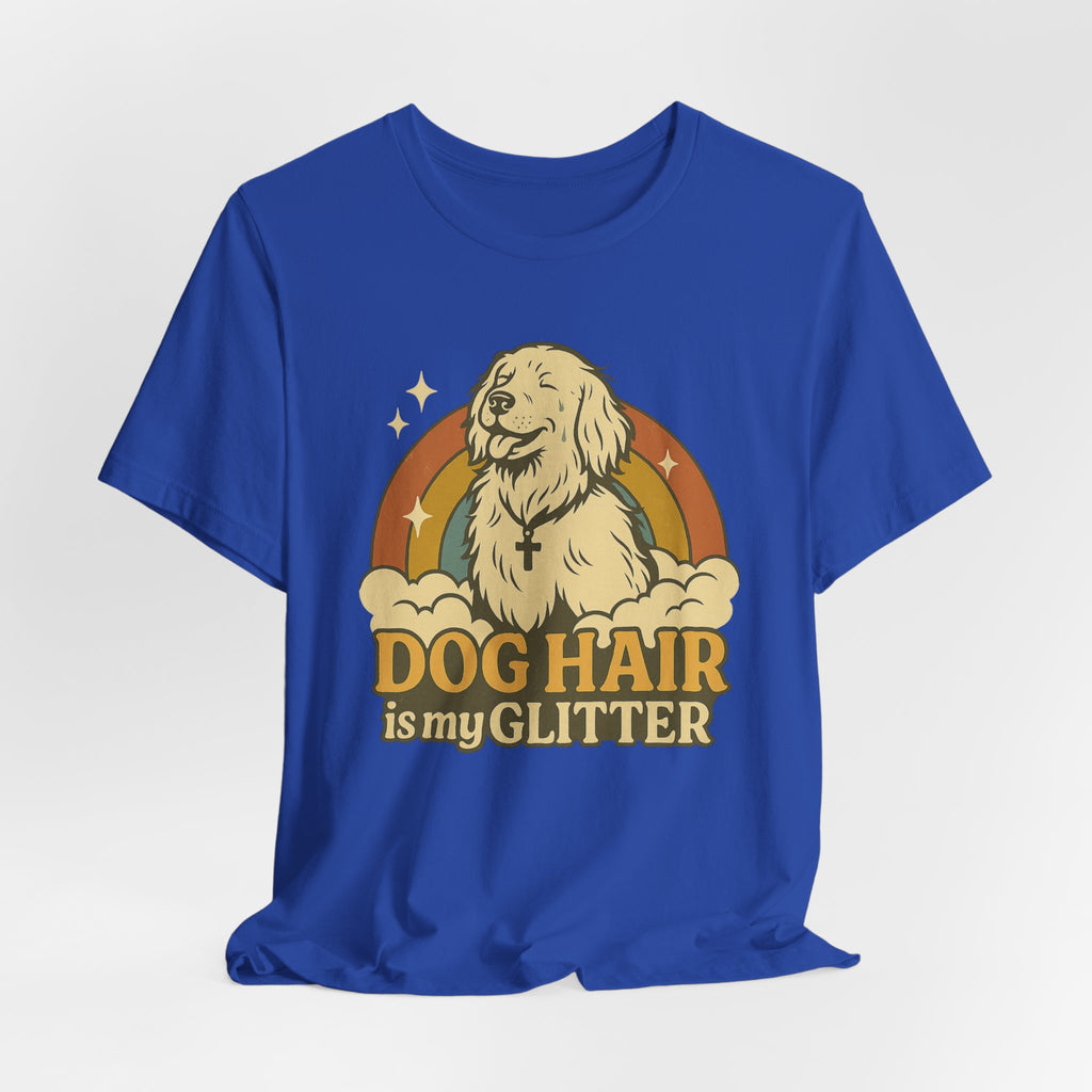 "Dog Hair Is My Glitter" – Retro Golden Vibes Edition