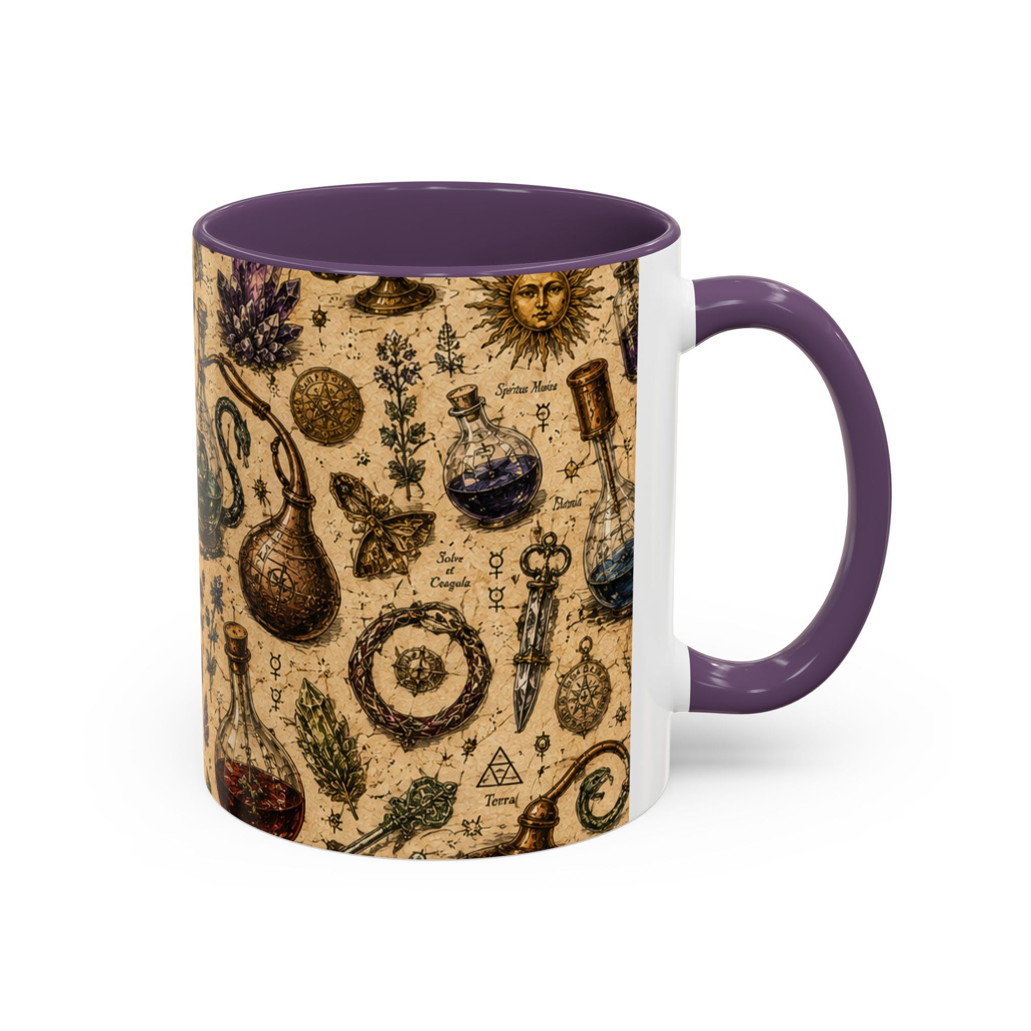 The Alchemist's Cabinet Coffee Mug — Vintage Apothecary Accent Mug (11/15 oz)