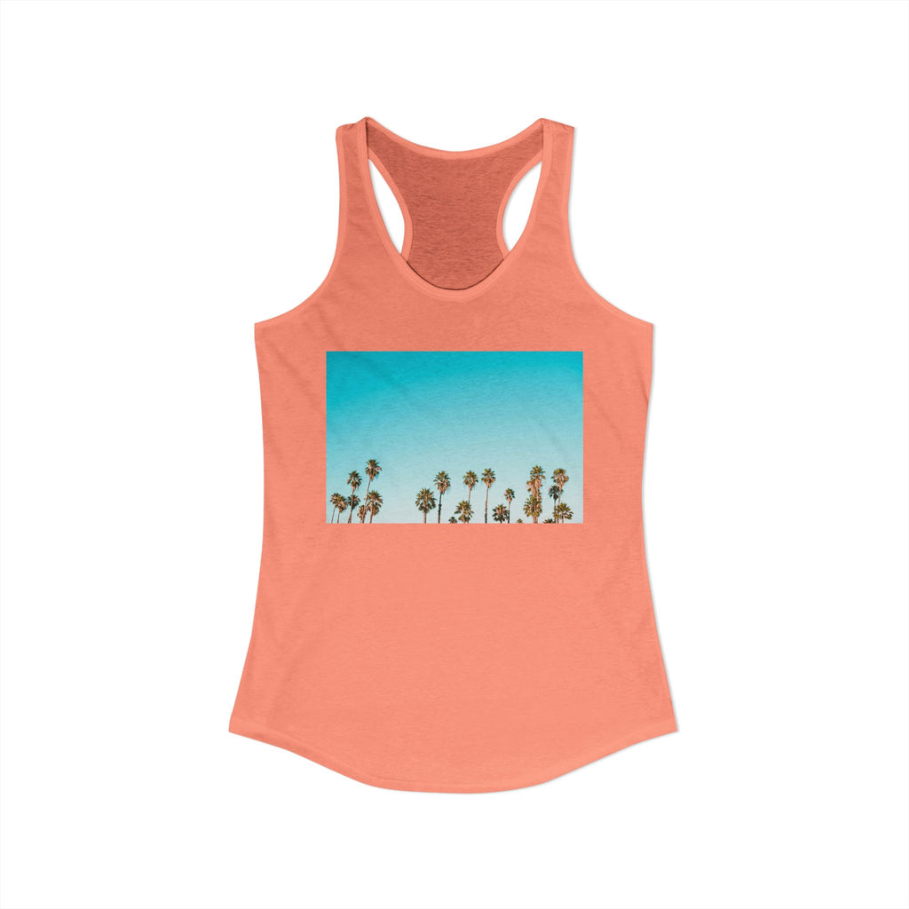Women's Ideal Racerback Tank - Summer Palms