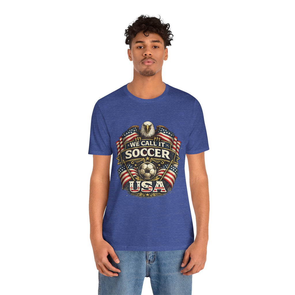 We Call It Soccer USA T-Shirt – Patriotic Eagle Soccer Tee