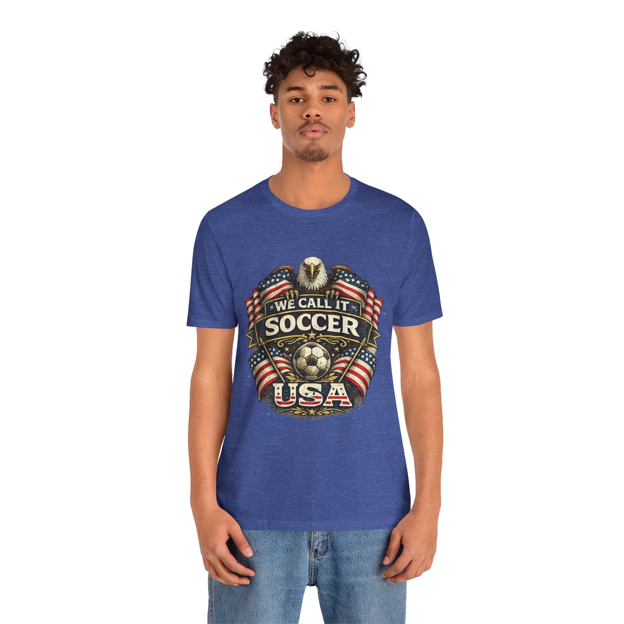 We Call It Soccer USA T-Shirt – Patriotic Eagle Soccer Tee