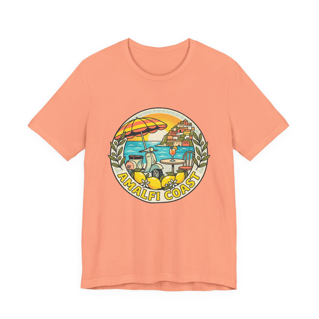 Amalfi Coast Vintage Travel Tee — Scenic Lemon & Vespa Graphic