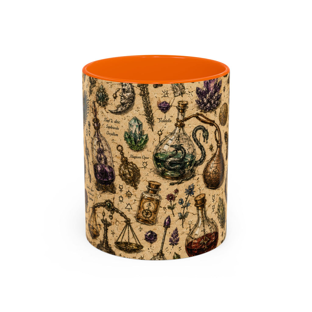 The Alchemist's Cabinet Coffee Mug — Vintage Apothecary Accent Mug (11/15 oz)