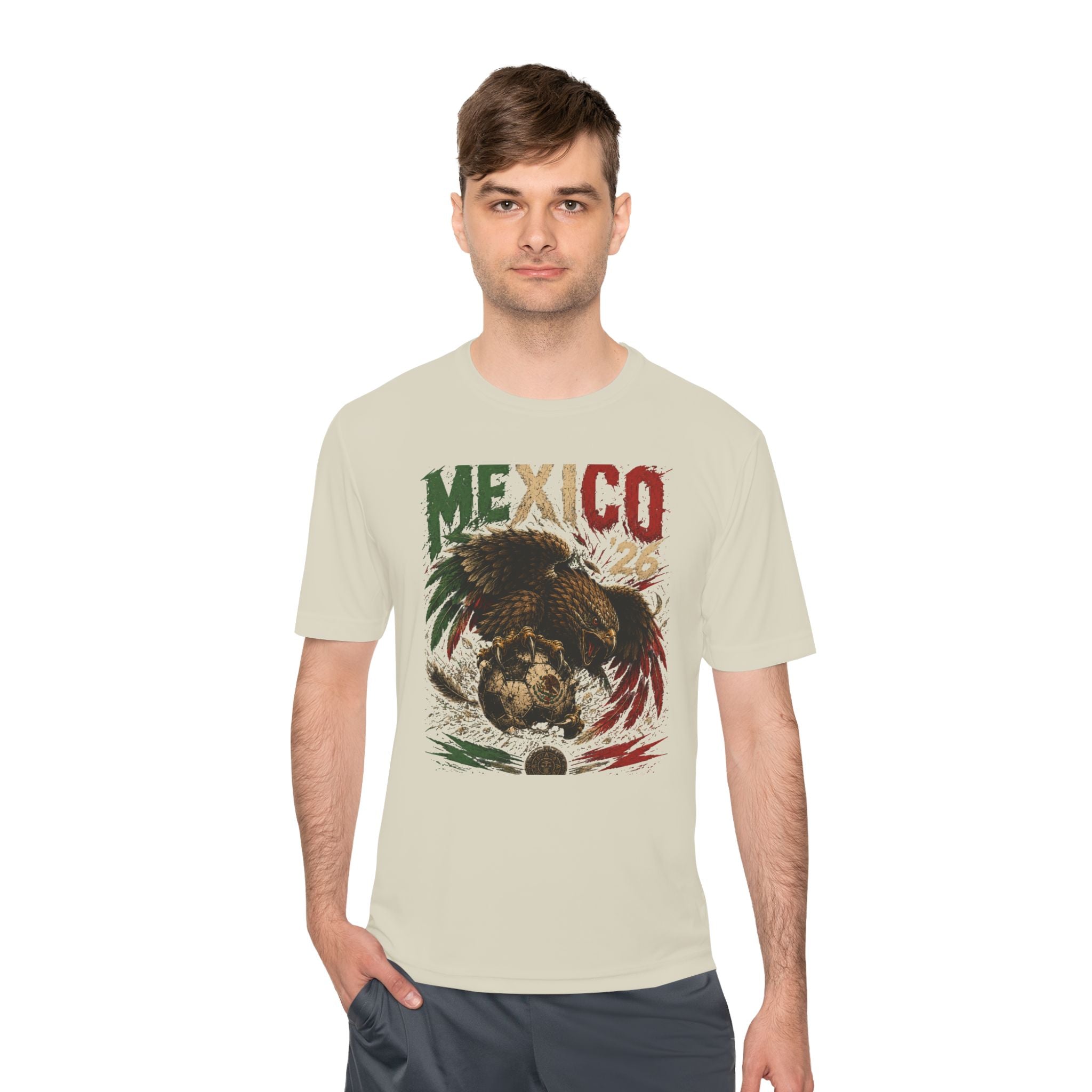 Mexico Eagle Graphic Tee — Mexican Flag Patriotic Soccer Fan Shirt