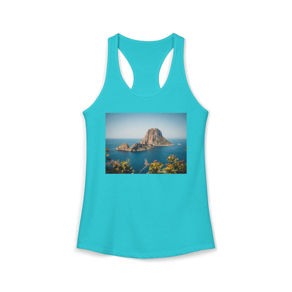 Women's Racerback Tank - Es Vedrà, Spain View