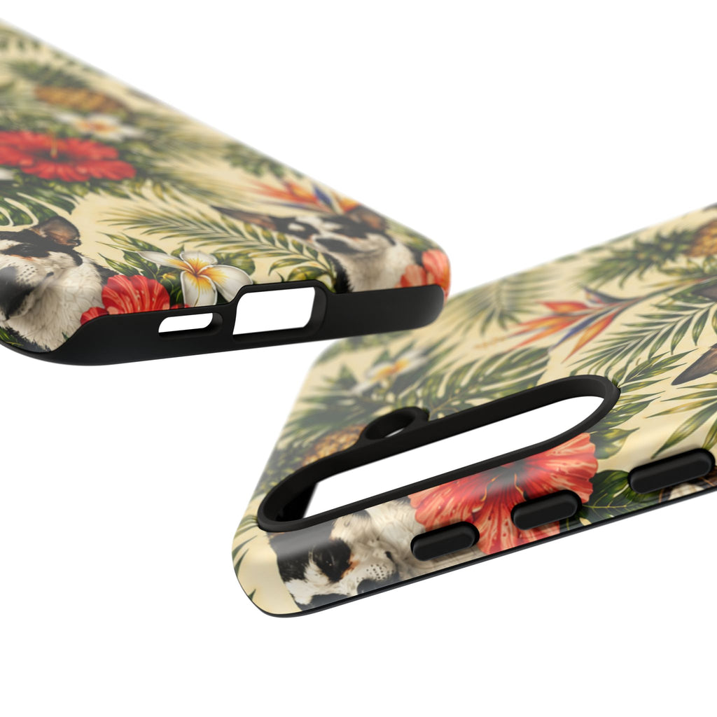 Tropical chihuahua Phone Case — Floral Pineapple Protective Tough Case