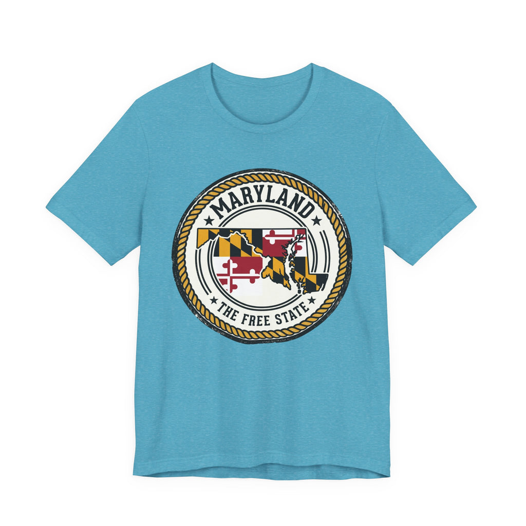 Maryland State Seal T-Shirt – The Free State Flag Emblem Tee