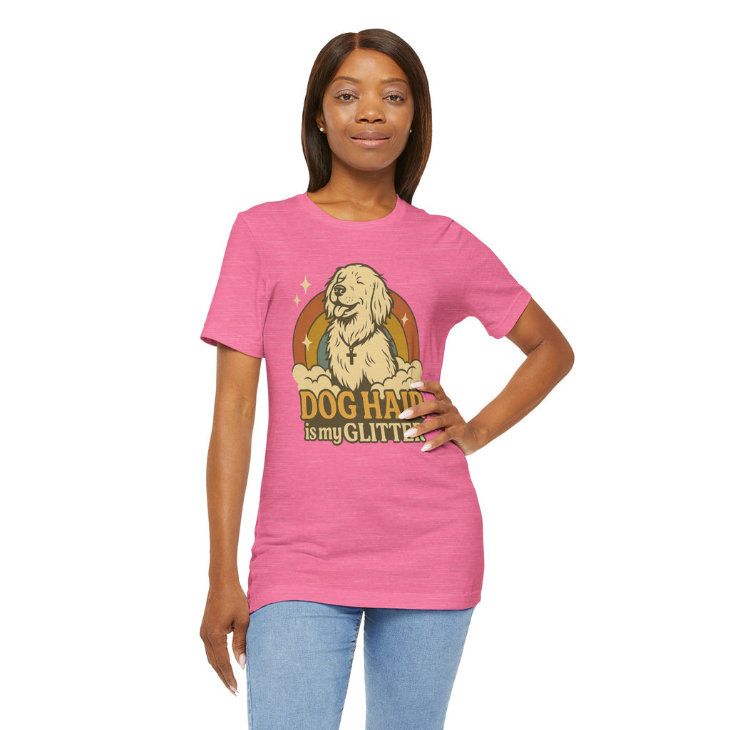 "Dog Hair Is My Glitter" – Retro Golden Vibes Edition