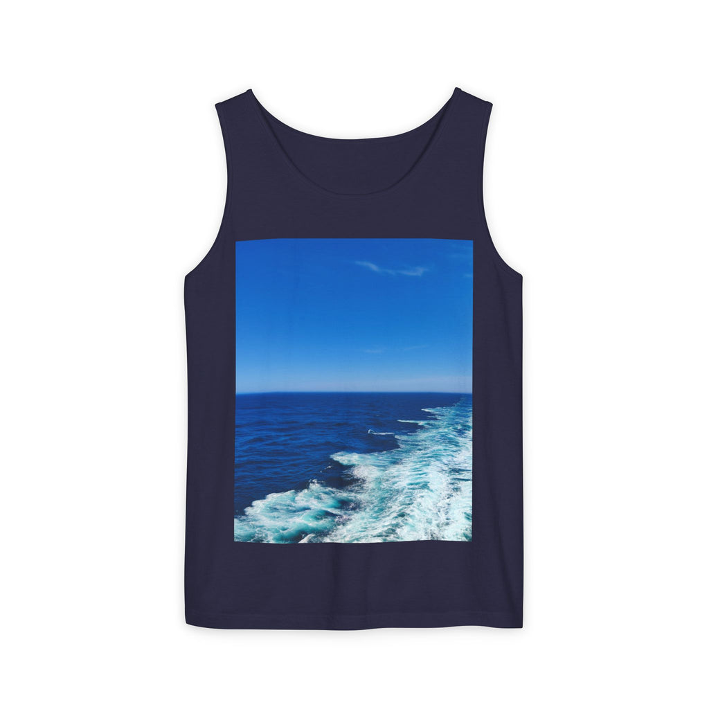 Ocean View Photo Tank Top — Coastal Beach Vibes Summer Tee