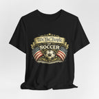 We The People of Soccer T-Shirt — American Flag Vintage Soccer Tee