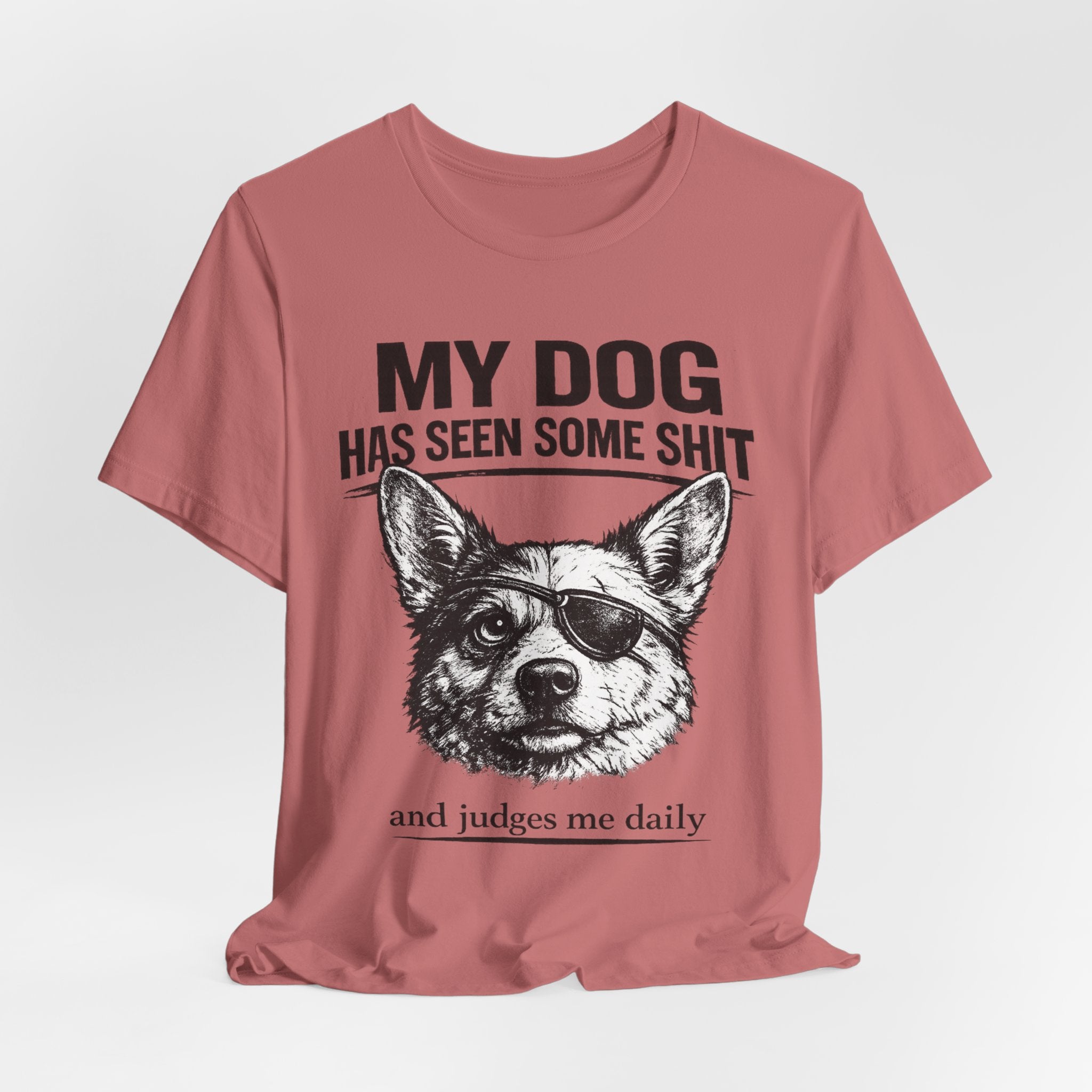 Corgi Dog Lover T‑Shirt — "My Dog Has Seen Some Shit and Judges Me Daily" Graphic Tee
