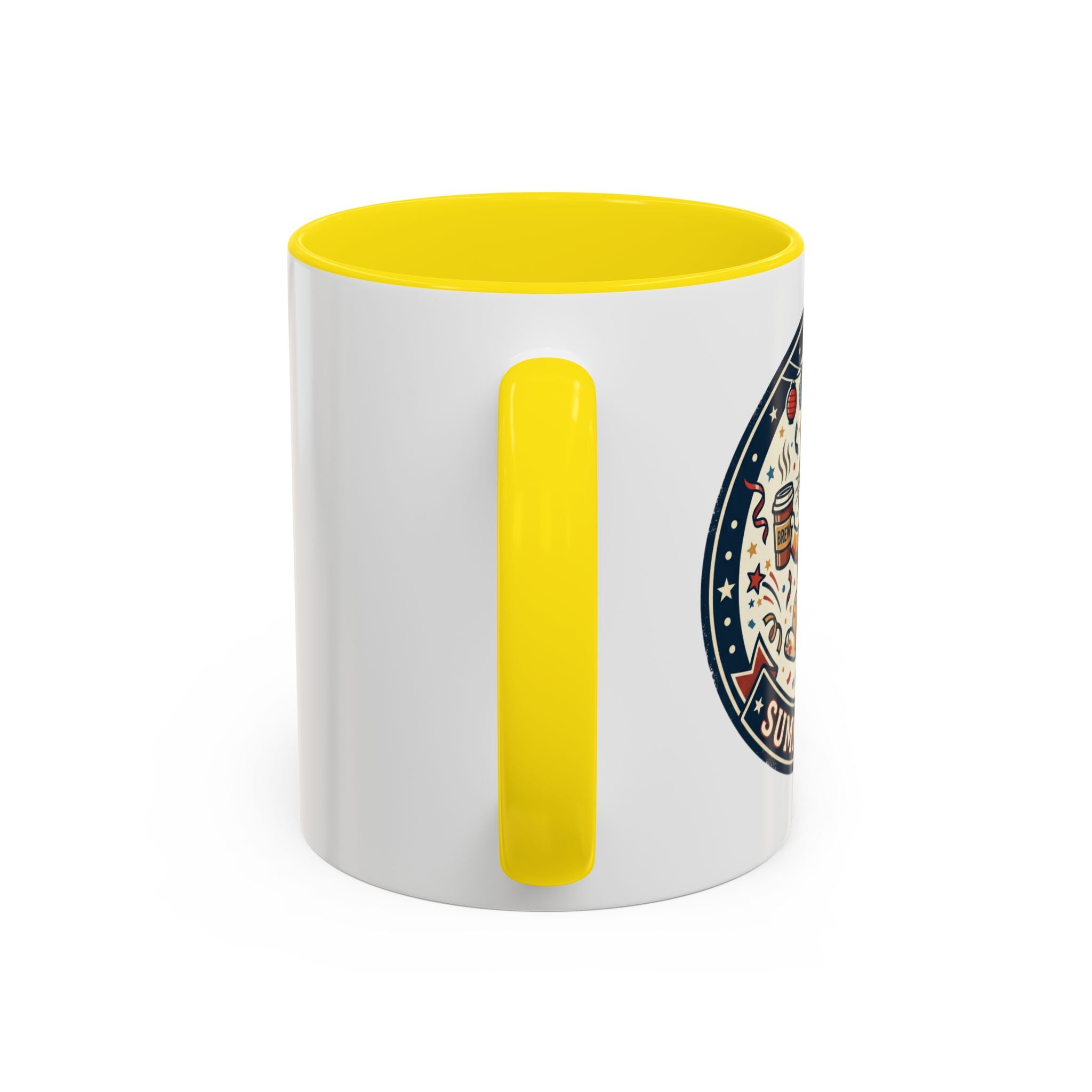 Space Camper Patch Coffee Mug — Retro Astronaut Camper 11/15oz Accent Mug