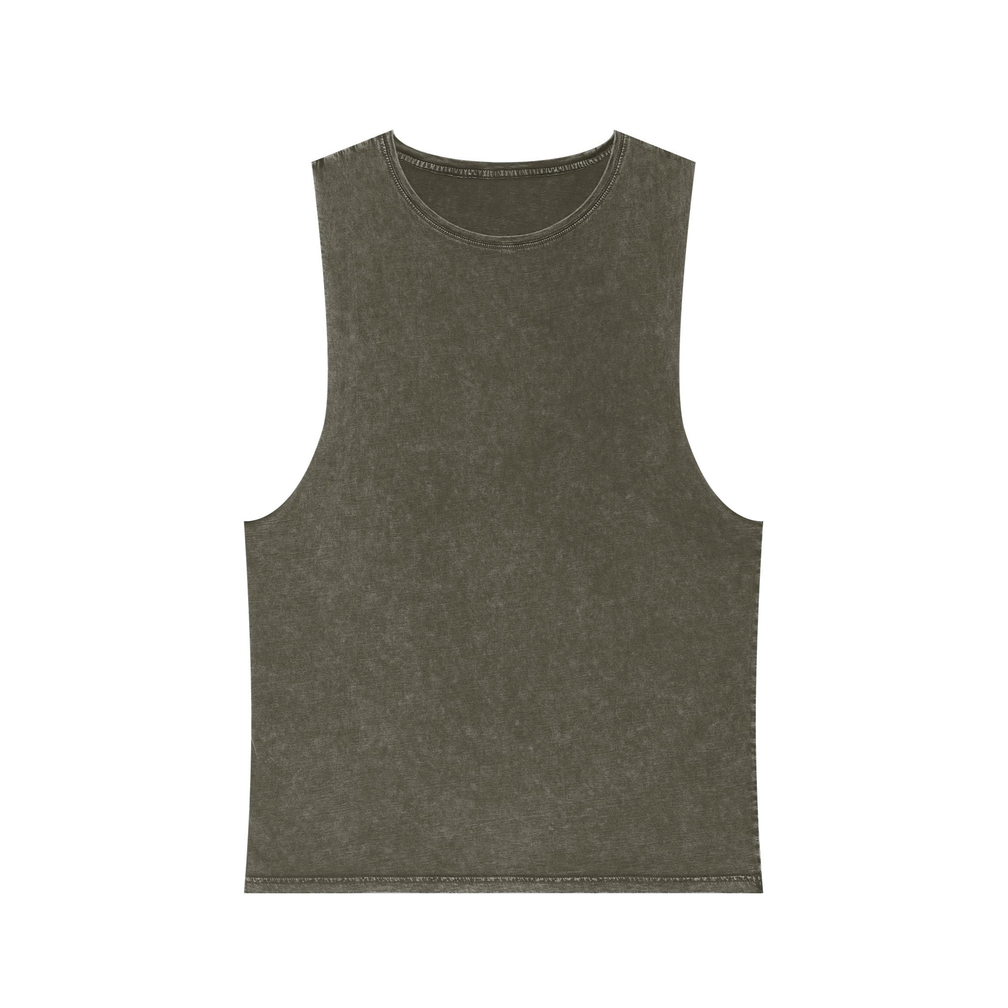 Summer Vibes Stonewash Tank Top — Retro Sunset Graphic Tank