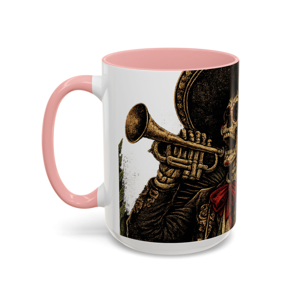 Day of the Dead Soccer Skull Accent Mug — 11/15oz