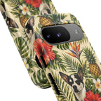 Tropical chihuahua Phone Case — Floral Pineapple Protective Tough Case