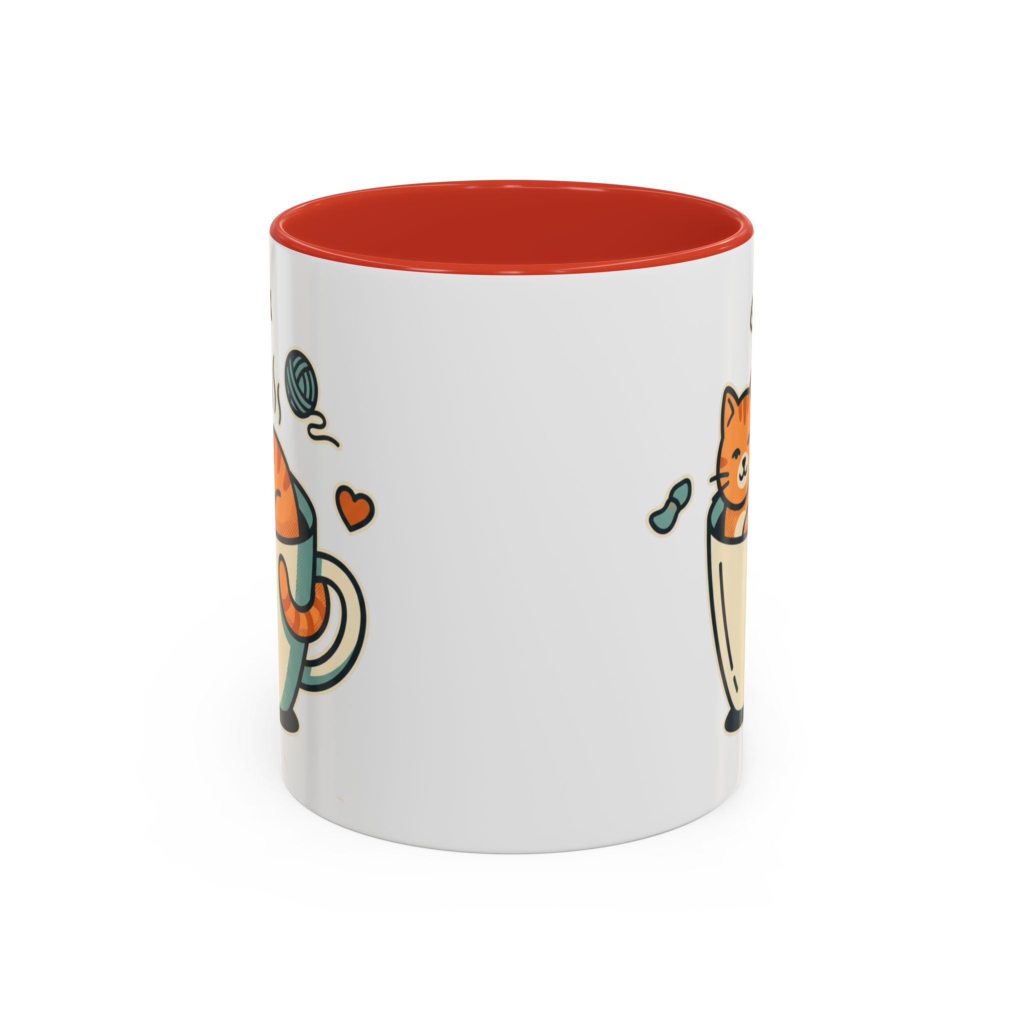 Cat in Cup Coffee Mug — Cute Cat Lover Accent Mug (11/15oz)