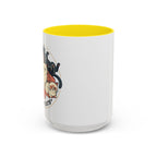 Cat Jester Accent Coffee Mug – Whimsical Vintage Cat Illustration (11/15oz)