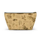 Leonardo Da Vinci  Sketch Accessory Pouch — Leonardo-Inspired T-Bottom Cosmetic Bag