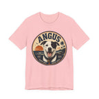 Angus Dog Tee — Retro Beach Portrait T-Shirt