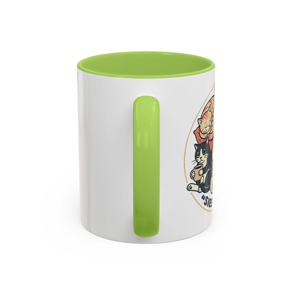 Cat Jester Accent Coffee Mug – Whimsical Vintage Cat Illustration (11/15oz)