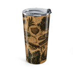 Vintage Botanical 20oz Tumbler – Antique Map & Plant Print Travel Cup