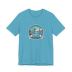 Miami Beach Vintage Logo Tee — Miami Skyline Sunset T‑Shirt