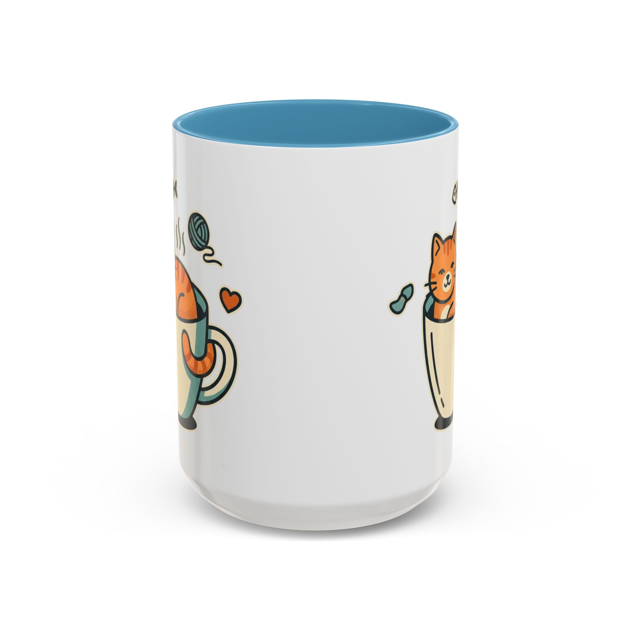 Cat in Cup Coffee Mug — Cute Cat Lover Accent Mug (11/15oz)