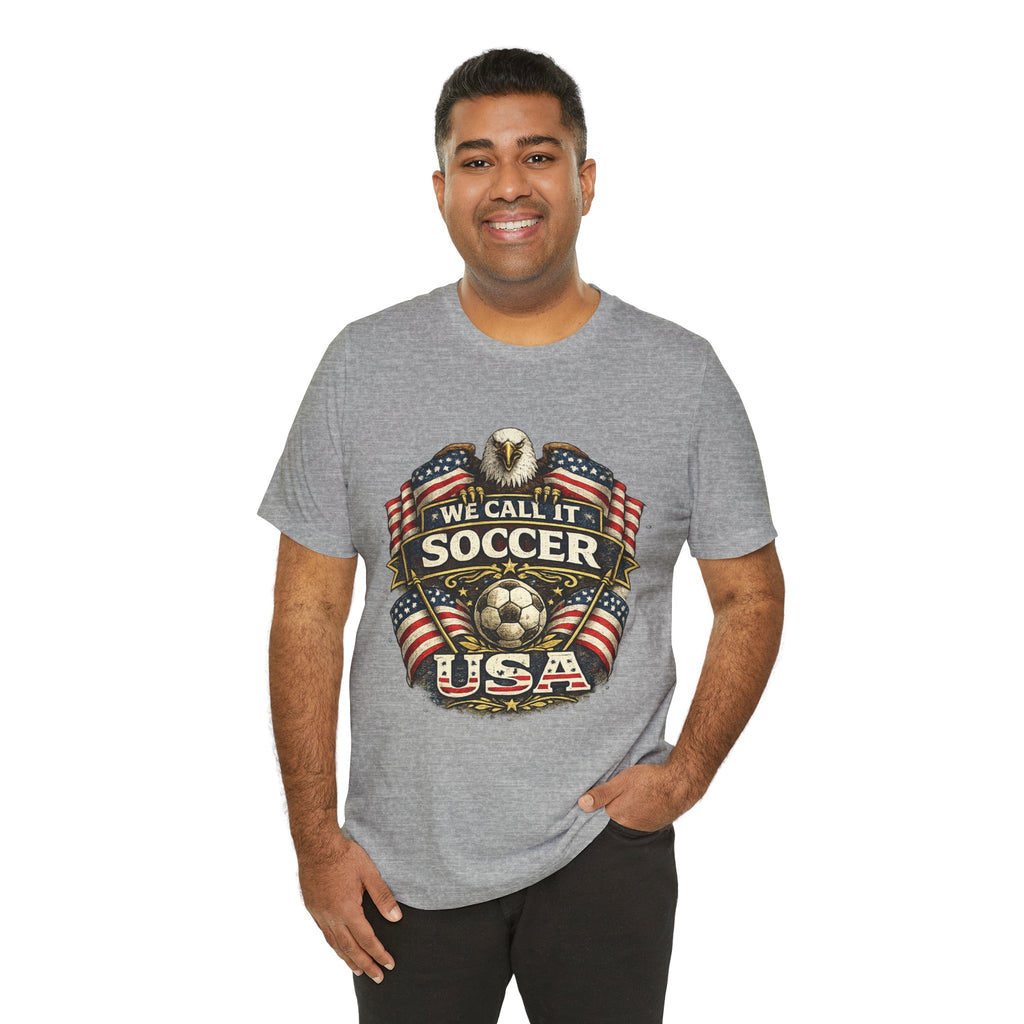 We Call It Soccer USA T-Shirt – Patriotic Eagle Soccer Tee
