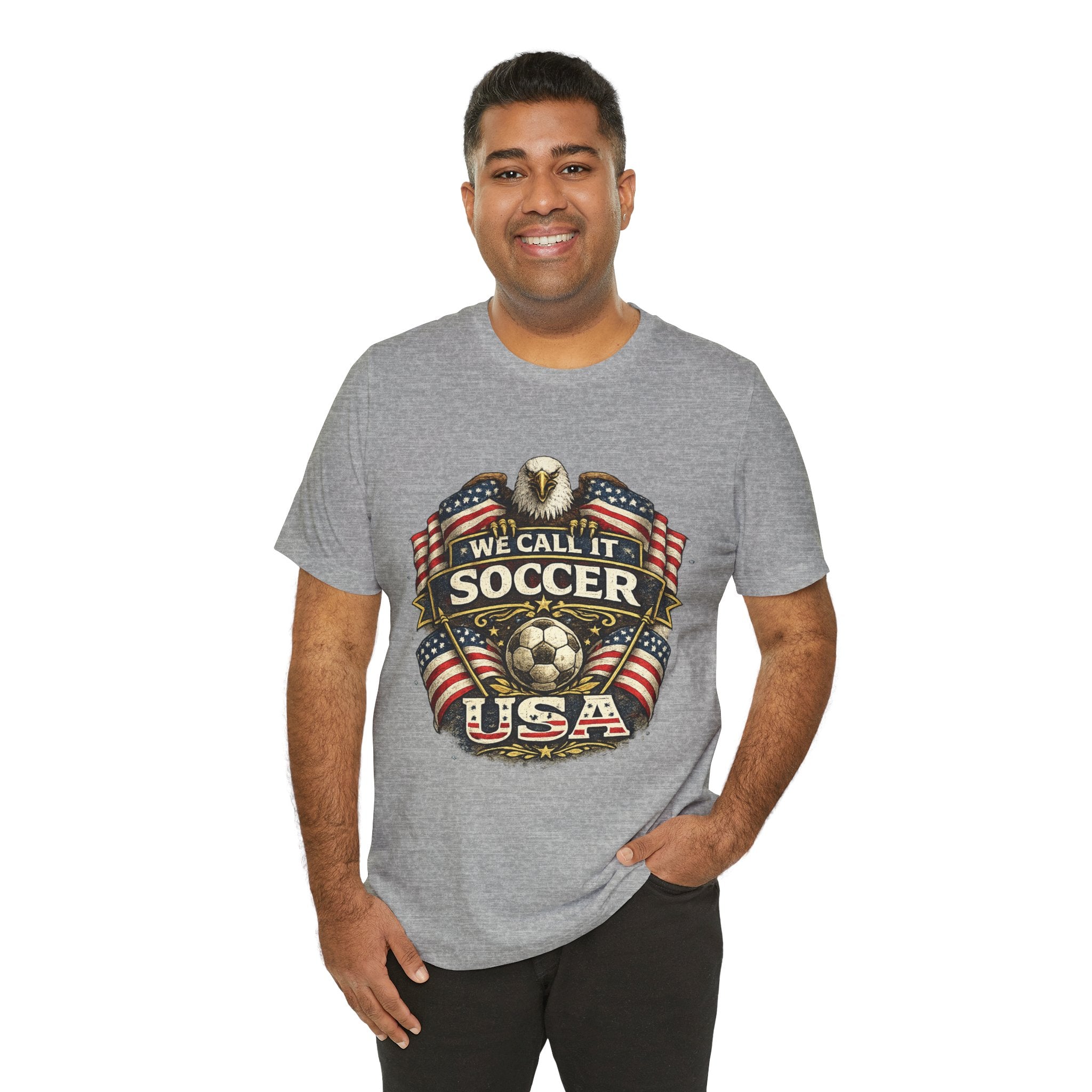 We Call It Soccer USA T-Shirt – Patriotic Eagle Soccer Tee