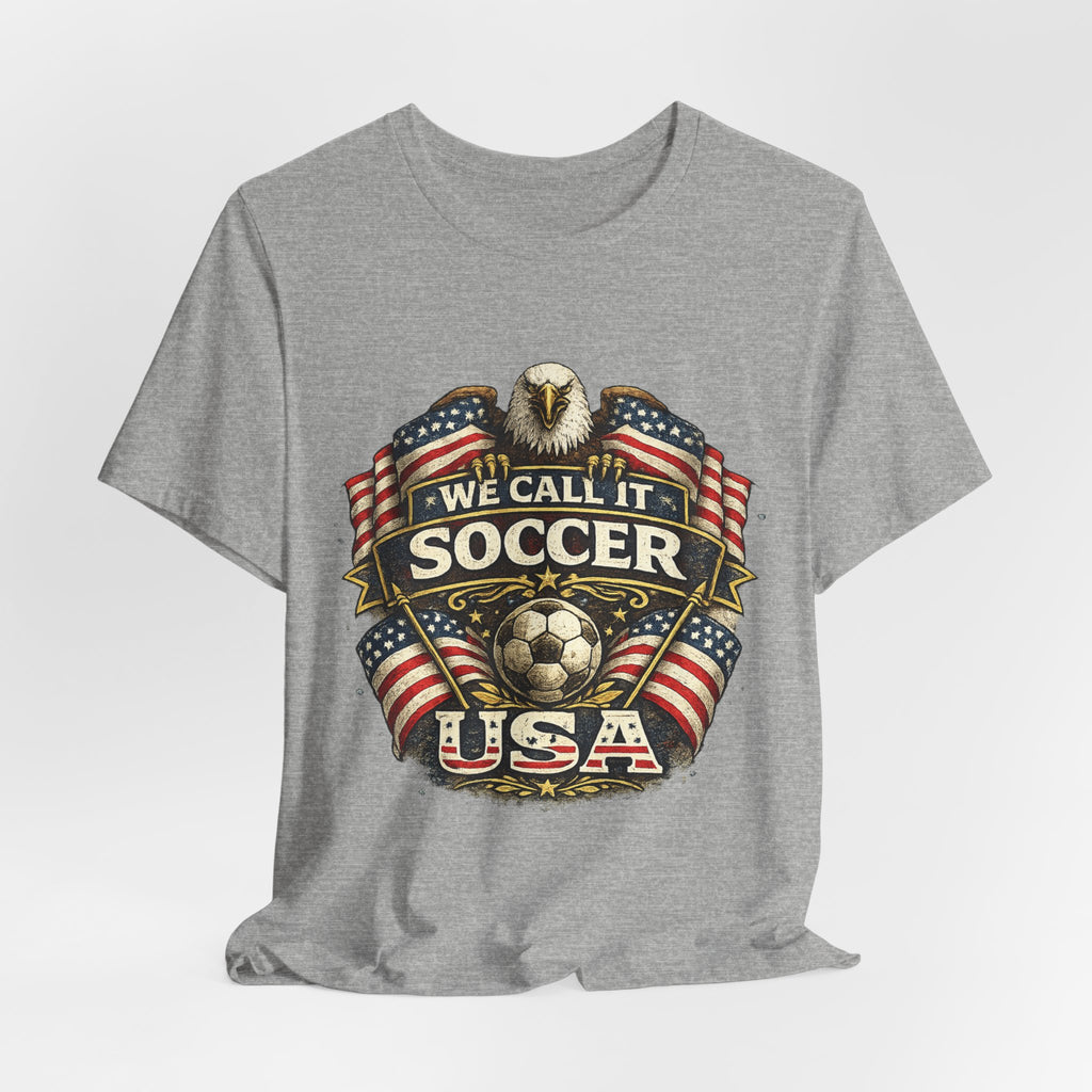 We Call It Soccer USA T-Shirt – Patriotic Eagle Soccer Tee