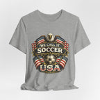 We Call It Soccer USA T-Shirt – Patriotic Eagle Soccer Tee