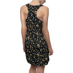 Racerback Dress — Vintage Moon & Stars All-Over Print
