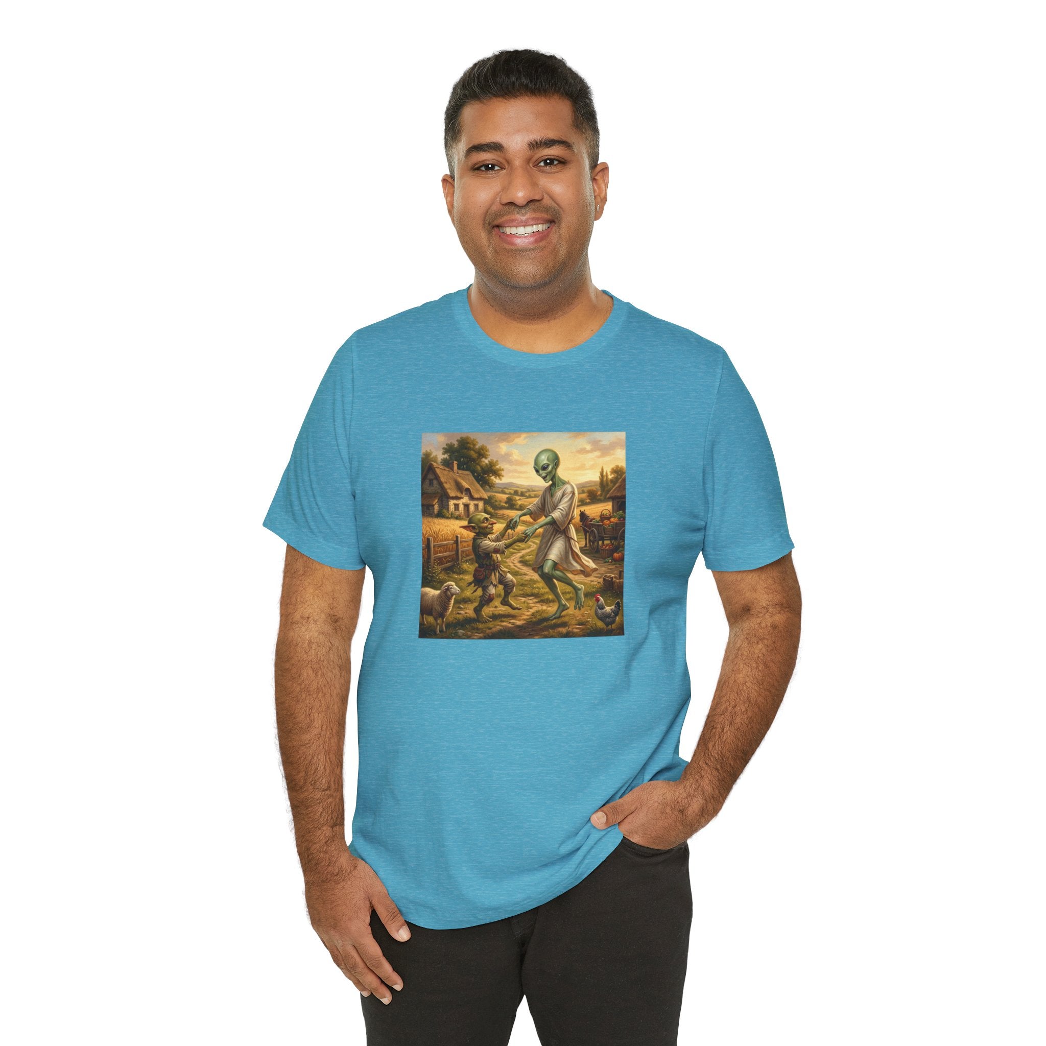 Alien Harvest Vintage Art T‑Shirt