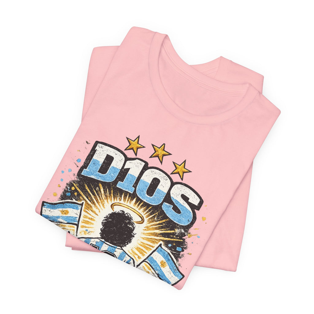 Dios 10 Argentina Soccer Tee — Maradona Tribute Football Shirt