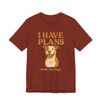 "I Have Plans (With My Dog)" – Pitbull Lover Tee