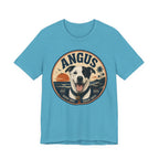 Angus Dog Tee — Retro Beach Portrait T-Shirt